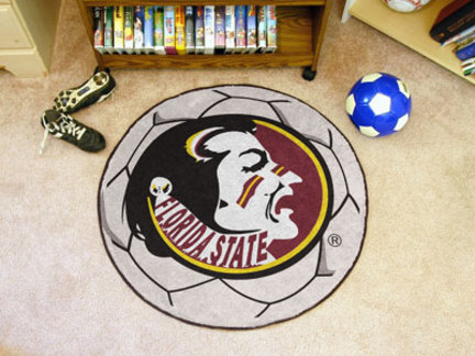 27" Round Florida State Seminoles Soccer Mat
