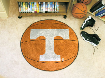 27" Round Tennessee Volunteers Basketball Mat