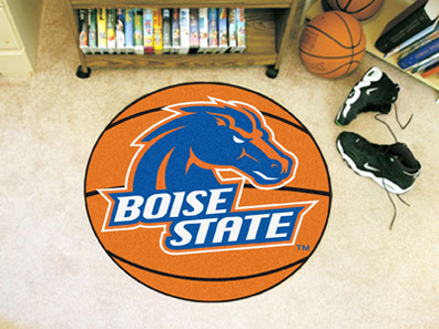 27" Round Boise State Broncos Basketball Mat