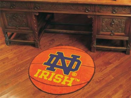 Notre Dame Fighting Irish 27" Round Basketball Mat (with "ND")