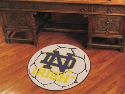 Notre Dame Fighting Irish 27" Round Soccer Mat (with "ND")