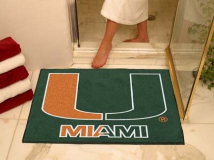 Miami Hurricanes 34" x 45" All Star Floor Mat