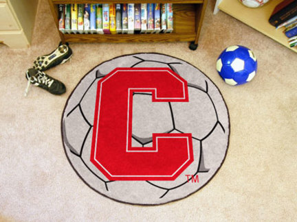 27" Round Cornell Big Red Bears Soccer Mat