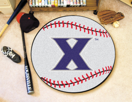 27" Round Xavier Musketeers Baseball Mat