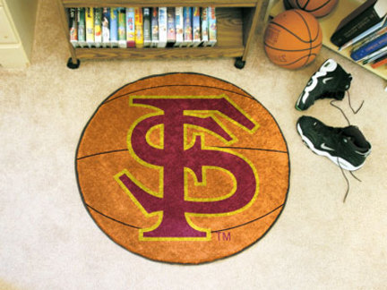 27" Round Florida State Seminoles Basketball Mat