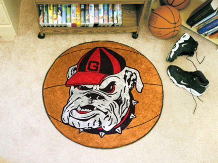 Georgia Bulldogs "Bulldog" 27" Round Basketball Mat