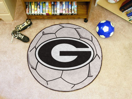 Georgia Bulldogs "G" 27" Round Soccer Mat