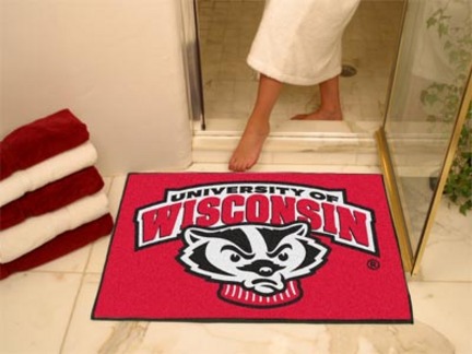 Wisconsin Badgers 34" x 45" All Star Floor Mat