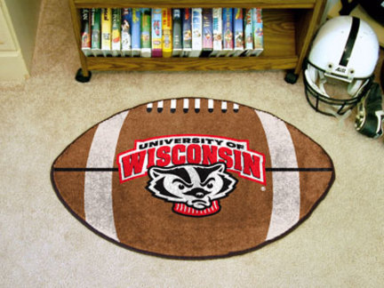 Wisconsin Badgers 22" x 35" Football Mat