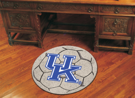27" Round Kentucky Wildcats Soccer Mat (with "UK")