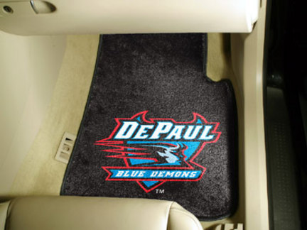 DePaul Blue Demons 27" x 18" Auto Floor Mat (Set of 2 Car Mats)