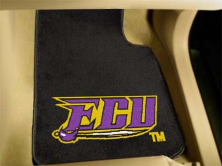 East Carolina Pirates 27" x 18" Auto Floor Mat (Set of 2 Car Mats)