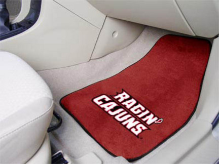 Louisiana (Lafayette) Ragin' Cajuns 27" x 18" Auto Floor Mat (Set of 2 Car Mats)