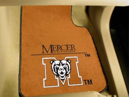 Mercer (Atlanta) Bears 27" x 18" Auto Floor Mat (Set of 2 Car Mats)