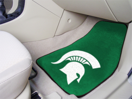 Michigan State Spartans 27" x 18" Auto Floor Mat (Set of 2 Car Mats)