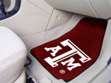 Texas A & M Aggies 27" x 18" Auto Floor Mat (Set of 2 Car Mats)