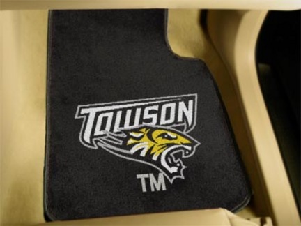 Towson Tigers 27" x 18" Auto Floor Mat (Set of 2 Car Mats)