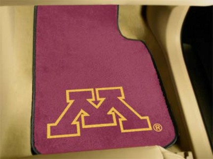 Minnesota Golden Gophers 27" x 18" Auto Floor Mat (Set of 2 Car Mats)