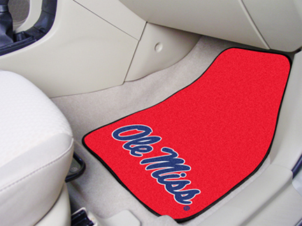 Mississippi (Ole Miss) Rebels 27" x 18" Auto Floor Mat (Set of 2 Car Mats)