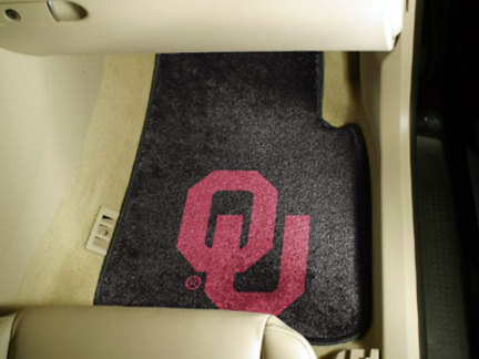 Oklahoma Sooners 27" x 18" Auto Floor Mat (Set of 2 Car Mats)