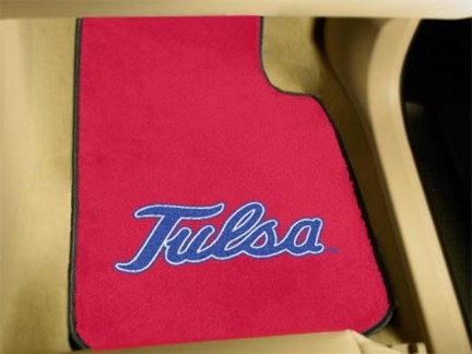 Tulsa Golden Hurricane 27" x 18" Auto Floor Mat (Set of 2 Car Mats)