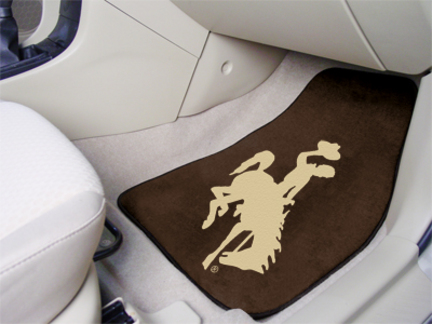 Wyoming Cowboys 27" x 18" Auto Floor Mat (Set of 2 Car Mats)