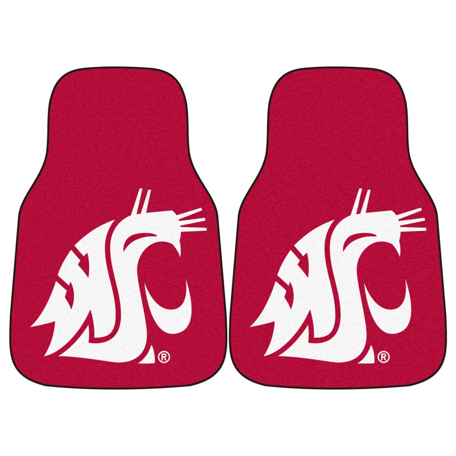 Washington State Cougars 27" x 18" Auto Floor Mat (Set of 2 Car Mats)