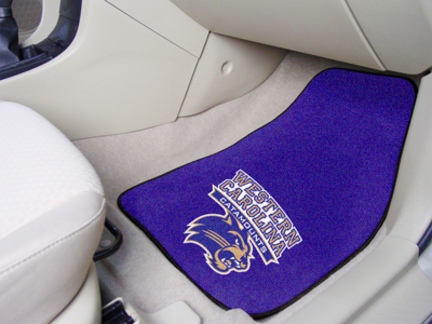 Western Carolina Catamounts 27" x 18" Auto Floor Mat (Set of 2 Car Mats)