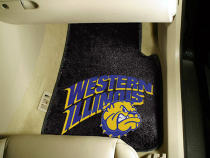 Western Illinois Leathernecks 27" x 18" Auto Floor Mat (Set of 2 Car Mats)