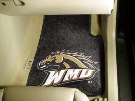 Western Michigan Broncos 27" x 18" Auto Floor Mat (Set of 2 Car Mats)
