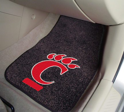 Cincinnati Bearcats 27" x 18" Auto Floor Mat (Set of 2 Car Mats)