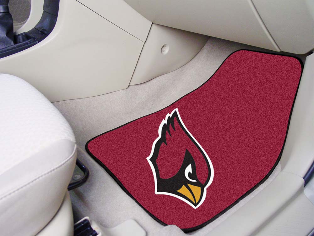 Arizona Cardinals 27" x 18" Auto Floor Mat (Set of 2 Car Mats)