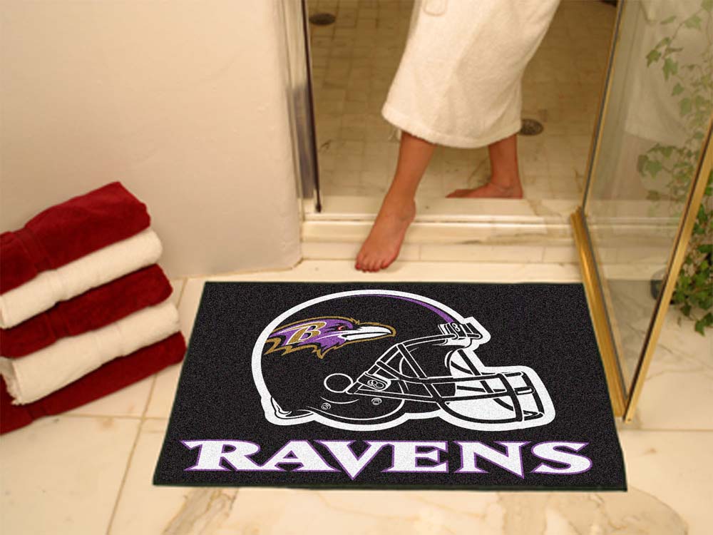 34" x 45" Baltimore Ravens All Star Floor Mat