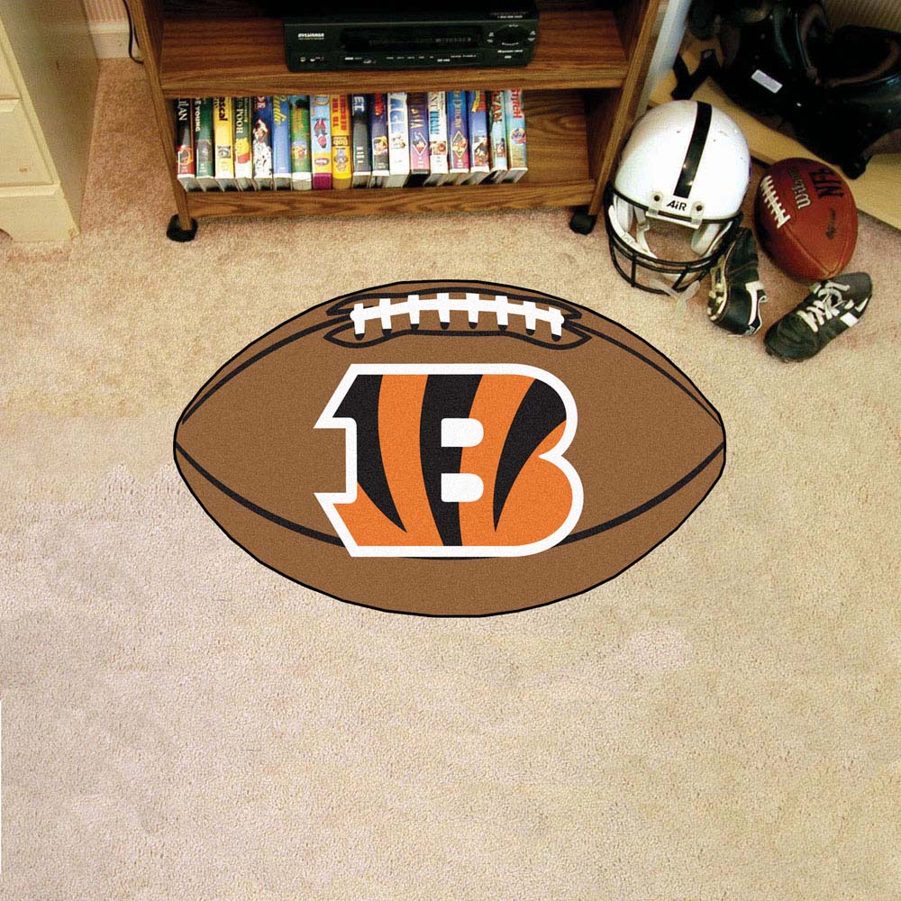 22" x 35" Cincinnati Bengals Football Mat