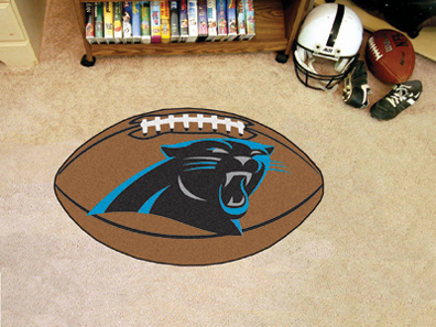 22" x 35" Carolina Panthers Football Mat