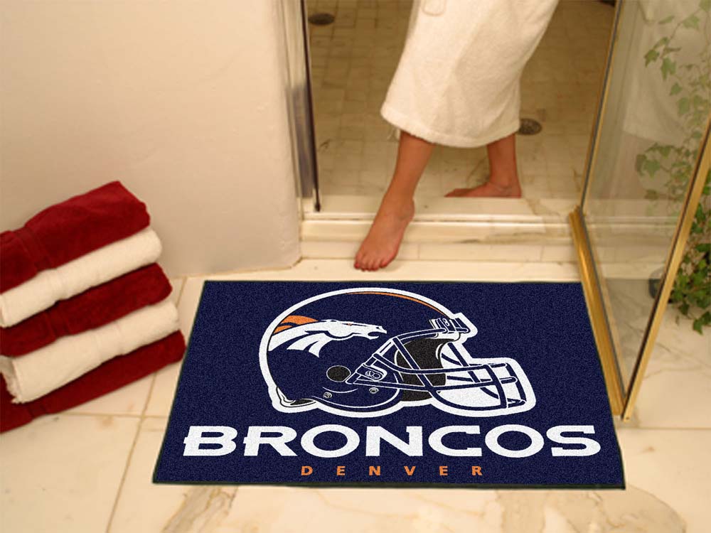 34" x 45" Denver Broncos All Star Floor Mat