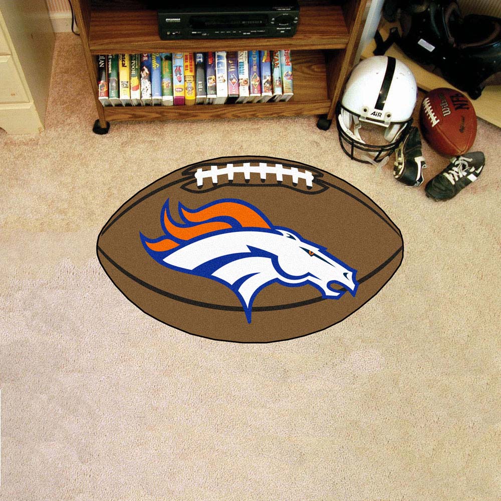 22" x 35" Denver Broncos Football Mat