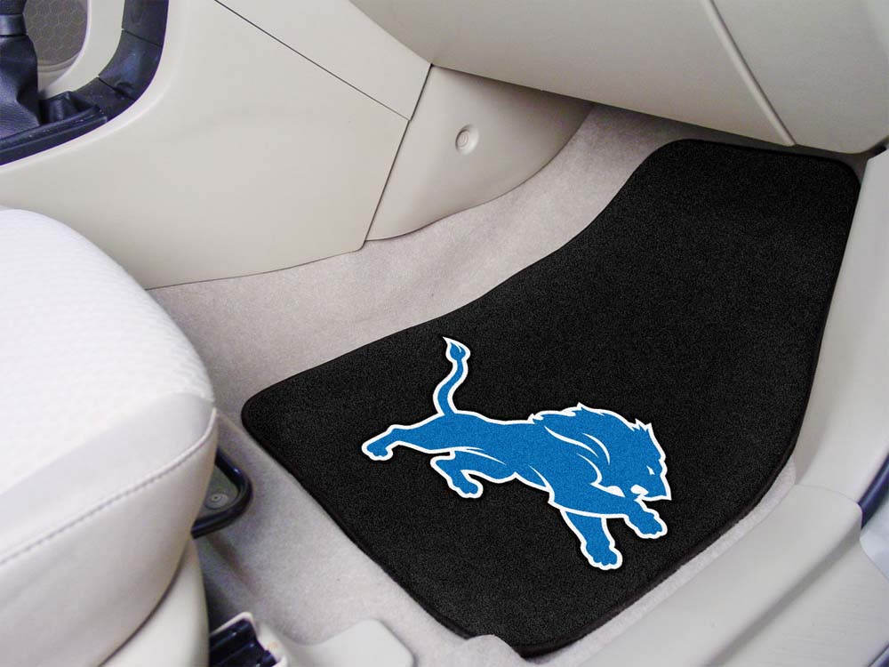 Detroit Lions 27" x 18" Auto Floor Mat (Set of 2 Car Mats)