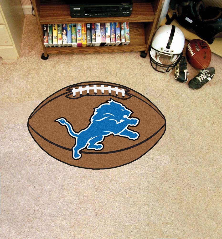 22" x 35" Detroit Lions Football Mat