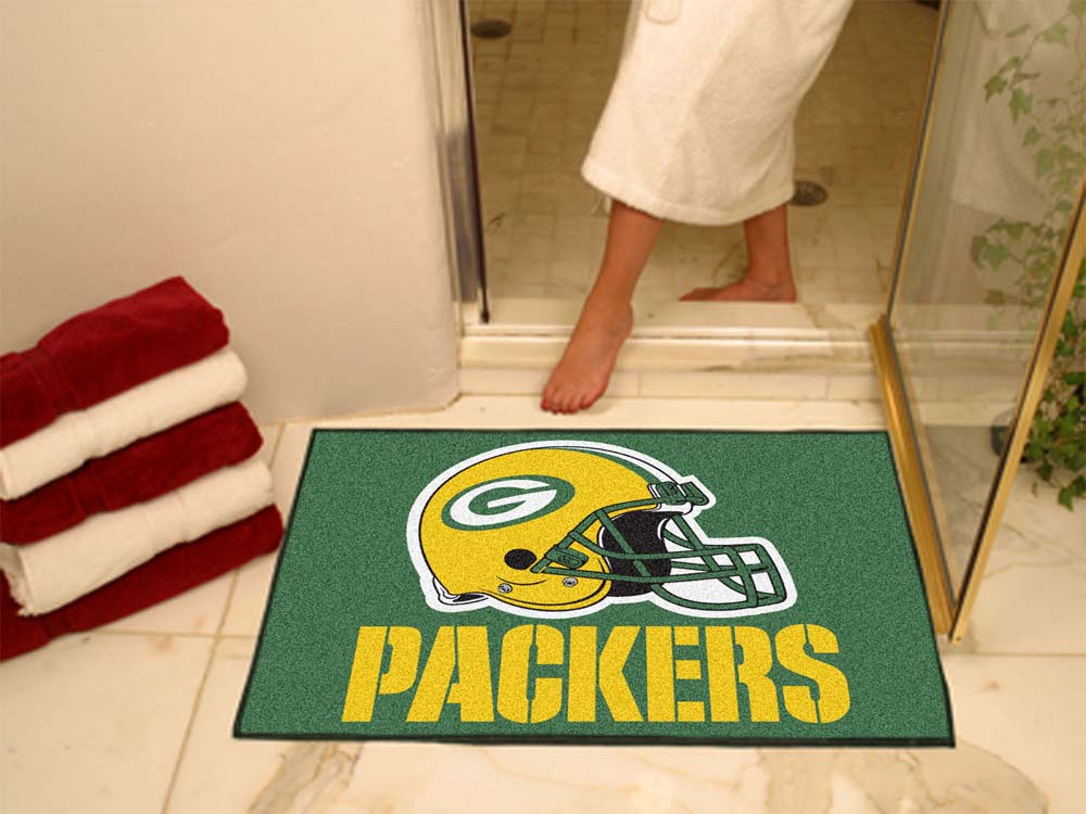 34" x 45" Green Bay Packers All Star Floor Mat