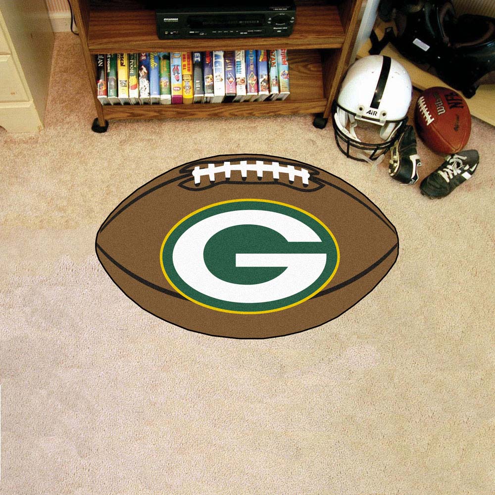 22" x 35" Green Bay Packers Football Mat