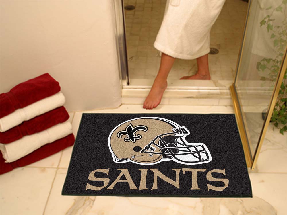 34" x 45" New Orleans Saints All Star Floor Mat