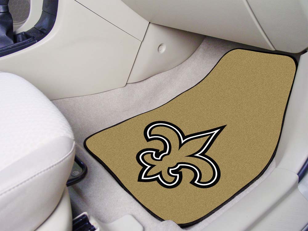 New Orleans Saints 27" x 18" Auto Floor Mat (Set of 2 Car Mats)