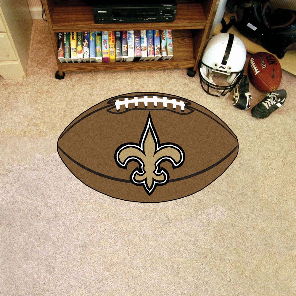 22" x 35" New Orleans Saints Football Mat