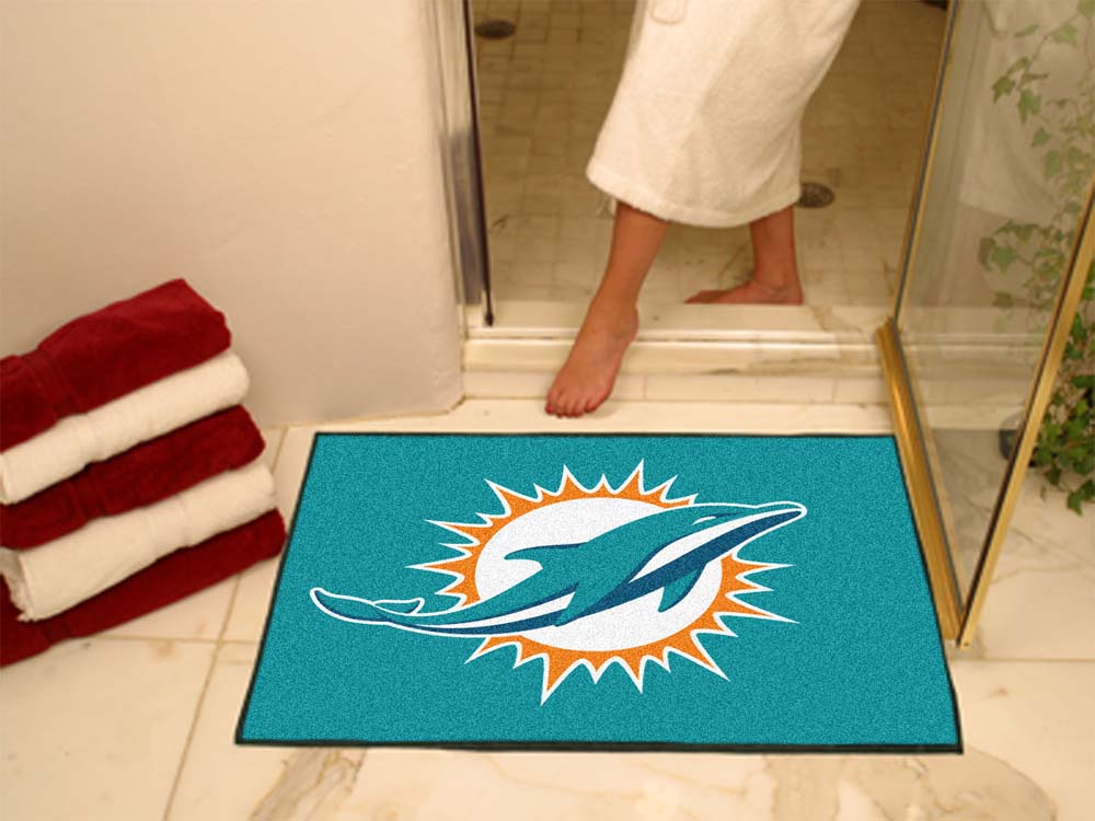 34" x 45" Miami Dolphins All Star Floor Mat