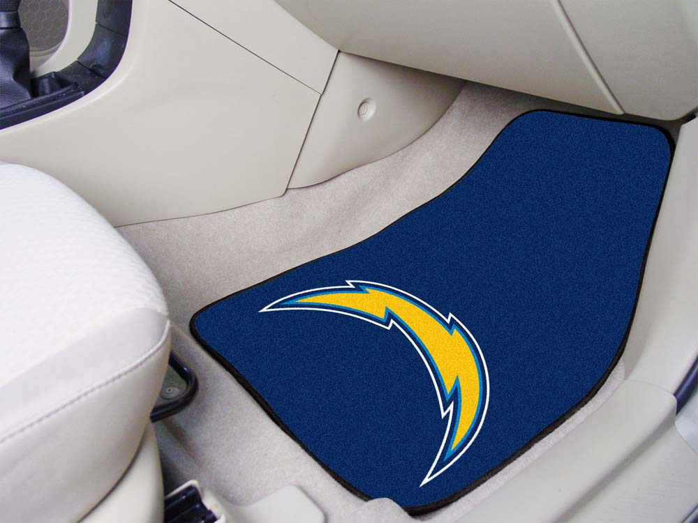 San Diego Chargers 27" x 18" Auto Floor Mat (Set of 2 Car Mats)