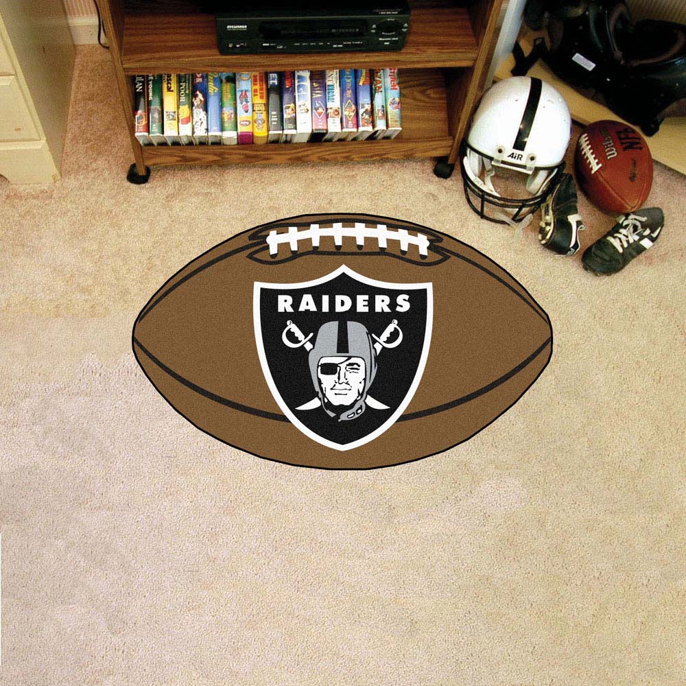 22" x 35" Oakland Raiders Football Mat