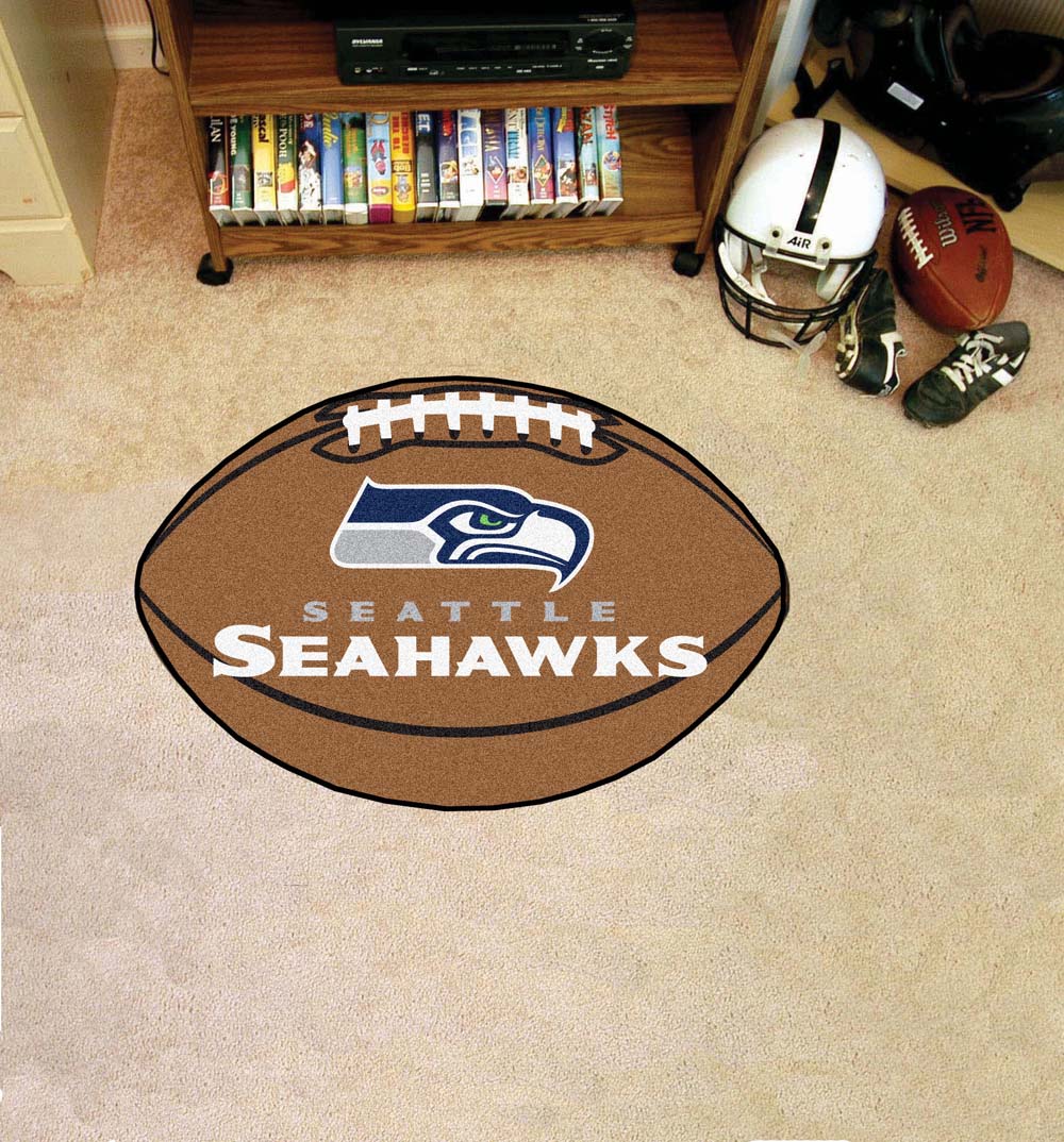 22" x 35" Seattle Seahawks Football Mat