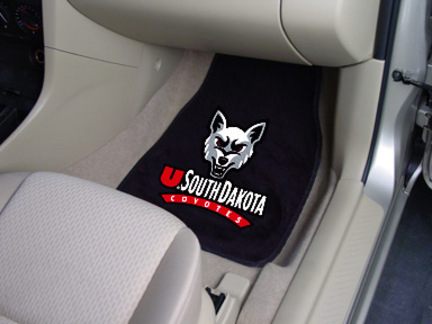 South Dakota Coyotes 27" x 18" Auto Floor Mat (Set of 2 Car Mats)