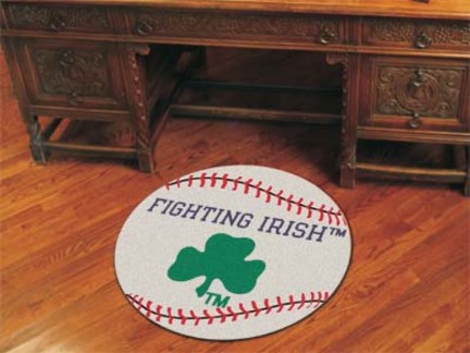 27" Round Notre Dame Fighting Irish Baseball Mat